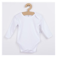 Dojčenské body s dlhým rukávom New Baby biele