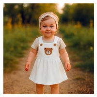 Dojčenská sukienka na traky New Baby Luxury clothing Laura biela