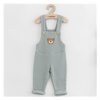 Dojčenské zahradníčky New Baby Luxury clothing Oliver sivé