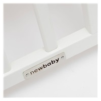 Detská postieľka New Baby BASIC so sťahovacou bočnicou a šuplíkom biela