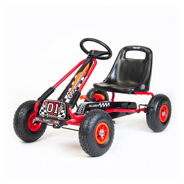 Detská šliapacia motokára Go-kart Baby Mix Razor červená