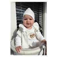 Dojčenská bavlnená čiapočka New Baby Luxury clothing biela