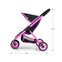 Detský golfový kočík pre bábiky Milly Mally Susie Prestige Black