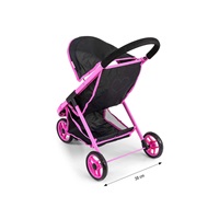 Detský golfový kočík pre bábiky Milly Mally Susie Prestige Black
