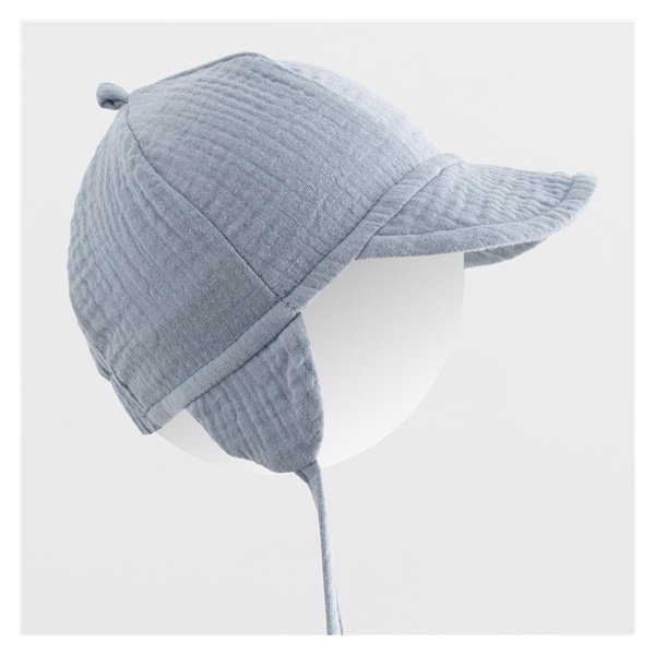 Detská letná mušelínová čiapka so šiltom New Baby jeans