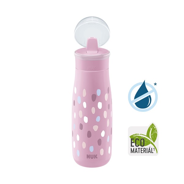 Detská fľaša NUK Mini-Me Flip 450 ml (12+ m.) pink