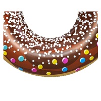 Detský veľký nafukovací kruh Bestway DONUT 107cm brown