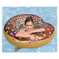 Detský veľký nafukovací kruh Bestway DONUT 107cm brown