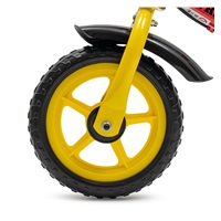 Detský balančný bicykel s brzdou Baby Mix Traveller červený