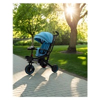 Detská trojkolka Baby Mix Peony EVA modrá
