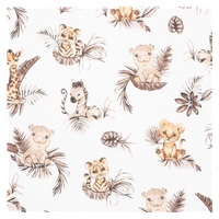 Bavlnené prestieradlo do kočíka New Baby Safari 35x75 cm