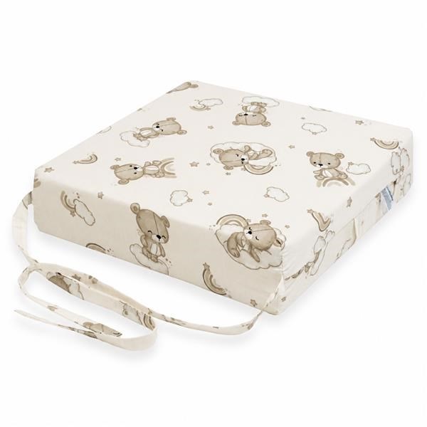 Detský podsedák na stoličku New Baby BASIC bear beige