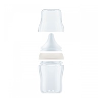 Dojčenská fľaša NUK Perfect Match Temperature Control 150 ml sivá