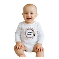 Detské body s potlačou New Baby ...baby land...