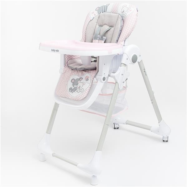 Jedálenská stolička Baby Mix Infant pink (poškodený obal)