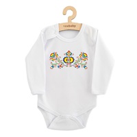 Detské body s potlačou New Baby Ľudový vzor