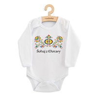 Detské body s potlačou New Baby Ľudový vzor Šohaj jz Moravy