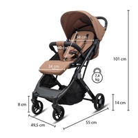 Športový kočík Bimelo Baby Mix Ultra-light čierny