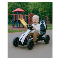 Detská šliapacia motokára Go-kart Baby Mix Speedster biela
