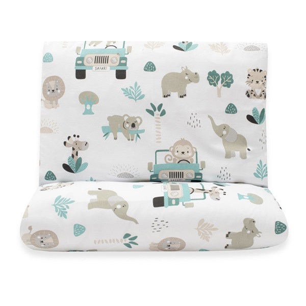 2-dielne posteľné obliečky New Baby Safari II 90/120 cm mint