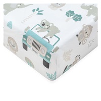 Bavlnené prestieradlo do postieľky New Baby Safari II 120x60 cm