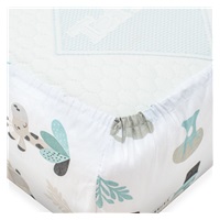 Bavlnené prestieradlo do postieľky New Baby Safari II 120x60 cm