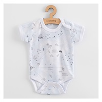 Dojčenské body s krátkym rukávom New Baby For Babies ocean