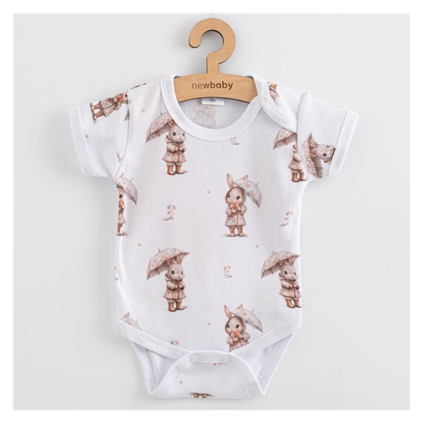 Dojčenské body s krátkym rukávom New Baby For Babies bunny
