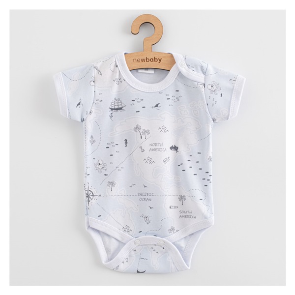 Dojčenské body s krátkym rukávom New Baby For Babies ocean