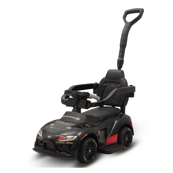 Detské odrážadlo s vodiacou tyčou Toyota Baby Mix čierne