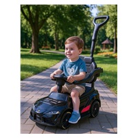 Detské odrážadlo s vodiacou tyčou Toyota Baby Mix čierne