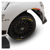 Detské odrážadlo s vodiacou tyčou Toyota GR Supra GT4 Baby Mix biele