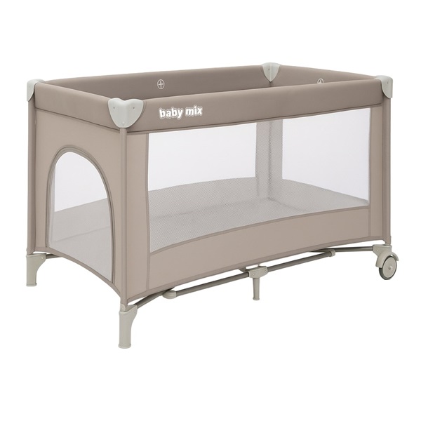 Detská cestovná postieľka Simple Baby Mix béžová