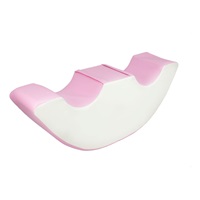 Penová hojdačka pre 2 deti - Rocking Bean white pink