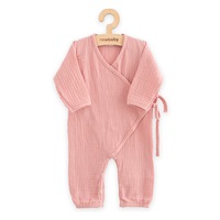 Dojčenský mušelínový overal New Baby pink
