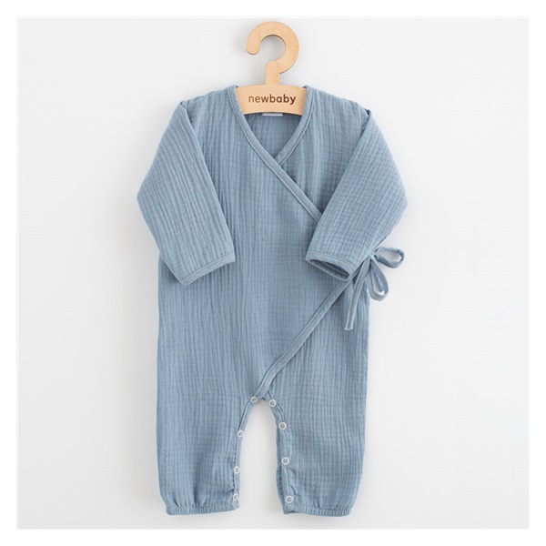 Dojčenský mušelínový overal New Baby blue
