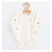 Dojčenské body s dlhým rukávom z organickej bavlny New Baby Olivy