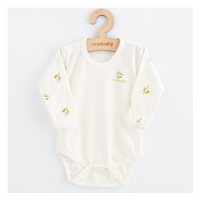 Dojčenské body s dlhým rukávom z organickej bavlny New Baby Olivy