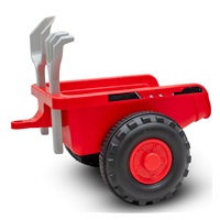 Detské odrážadlo traktor s vlečkou a náradim Baby Mix Benny červený