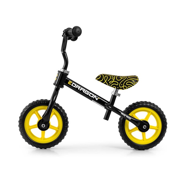 Detský balančný bicykel Milly Mally Dragon black
