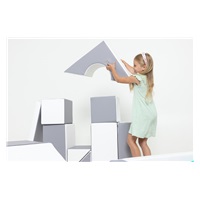 Penové kocky-obria stavebnica 11 ks white