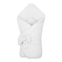 Mušelínová šnurovacia zavinovačka New Baby white