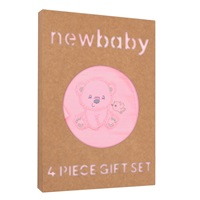 Dojčenská súprava do pôrodnice New Baby Sweet Bear old pink
