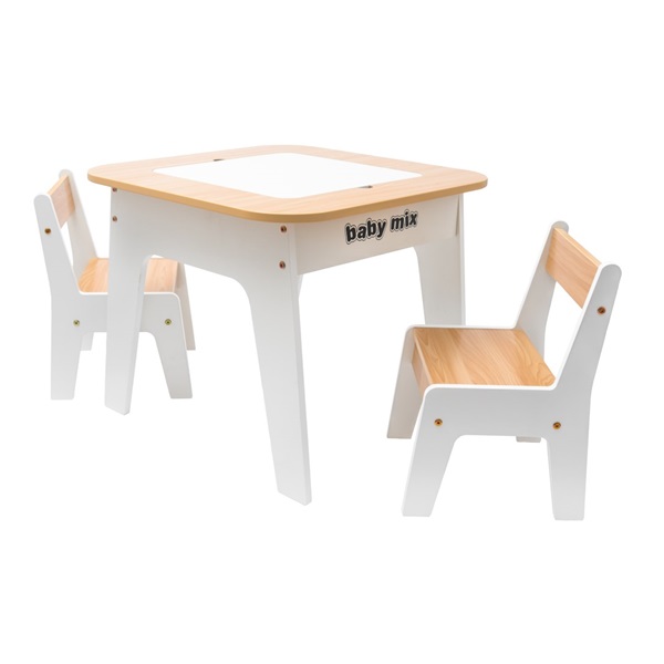Detský stôl a stolička Baby Mix Leaf Natural