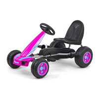 Detská šliapacia motokára Go-kart Milly Mally Viper ružová (POŠKODENÝ OBAL)