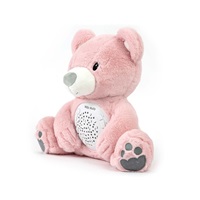 Plyšový zaspávačik medvedík s projektorom Milly Mally Bear pink