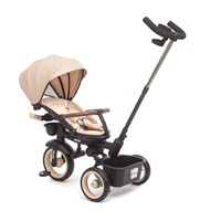 Luxusná detská trojkolka s osvetlením Milly Mally Twinkle beige