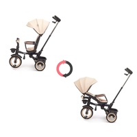 Luxusná detská trojkolka s osvetlením Milly Mally Twinkle beige