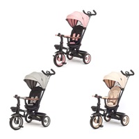 Luxusná detská trojkolka s osvetlením Milly Mally Twinkle beige