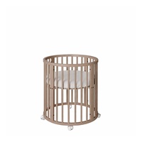 Detská rastúca postieľka 3v1 oválna + matrac New Baby kašmírová